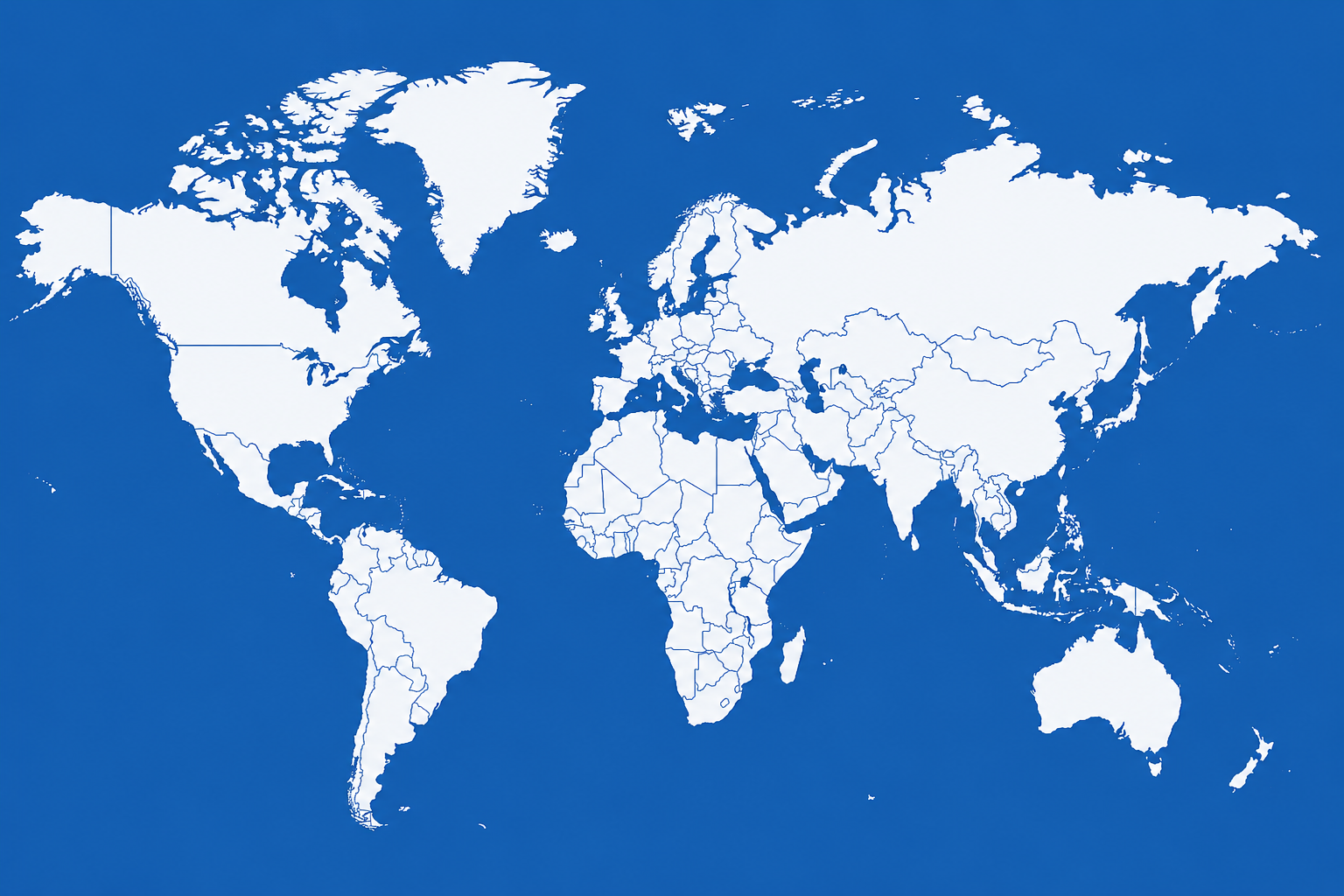 Blue and white globe showing EWFCPL's global network